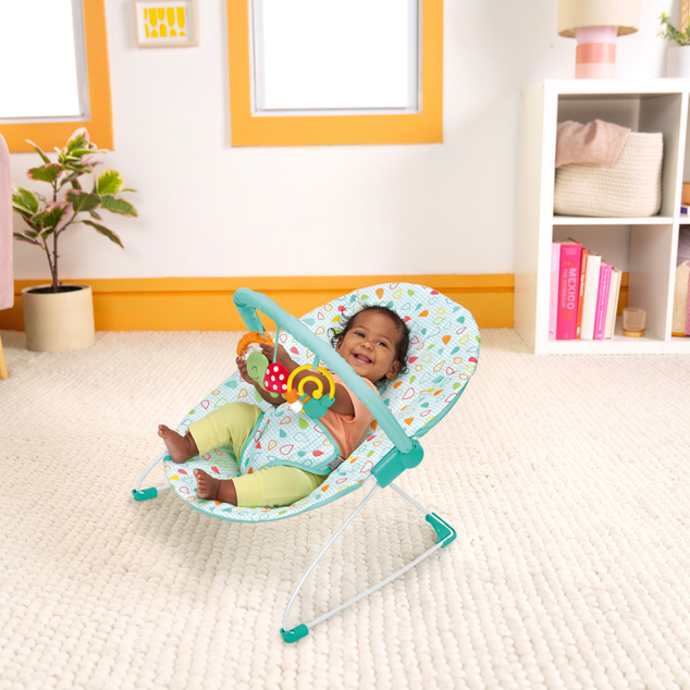 BRIGHT STARTS Transat avec jouets Colorful Confetti™ Bouncer, 0m+