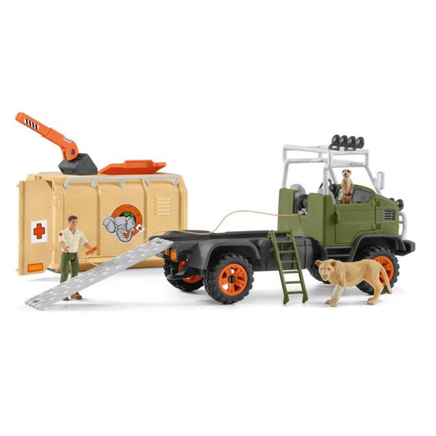 Schleich Camion mare de salvare pentru animale