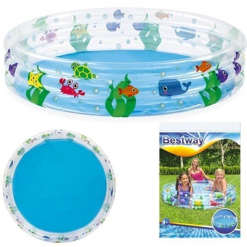 Bestway Piscina gonfiabile con motivo mondo marino, 152x30cm