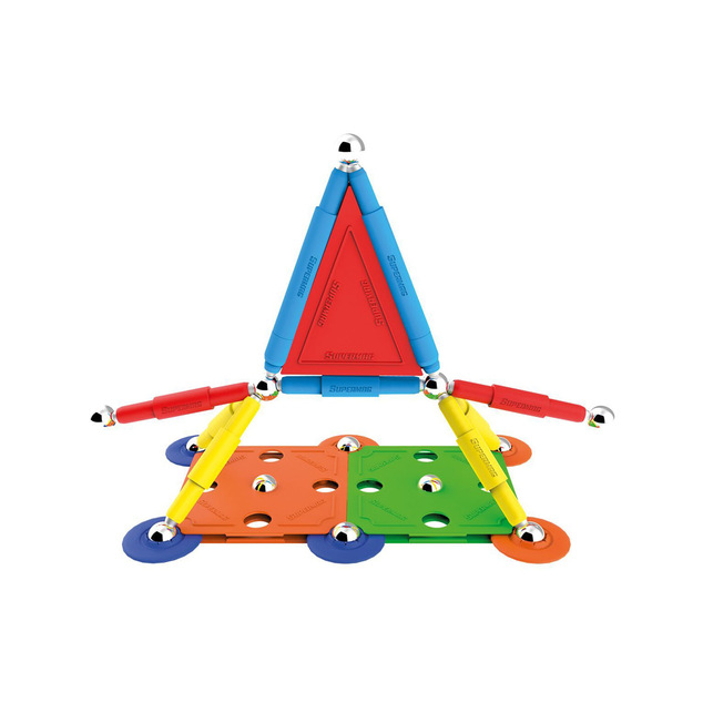 SUPERMAG magnetická stavebnica Multicolor 45ks