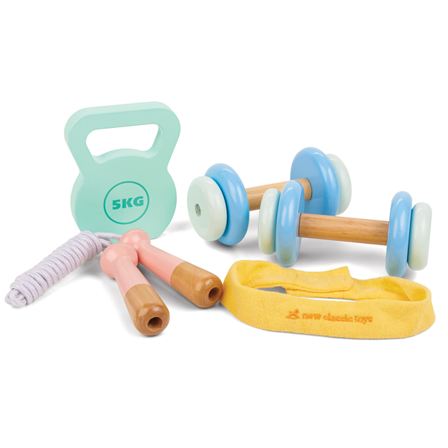New Classic Toys Detský drevený fitnes set