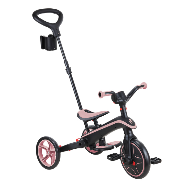 Globber detská trojkolka skladacia 4v1 - Deep Pastel Pink