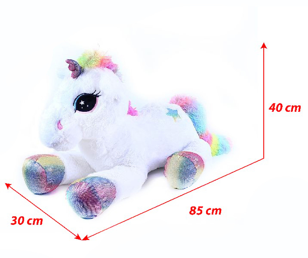 Veľký plyšový jednorožec Funkie 85 cm