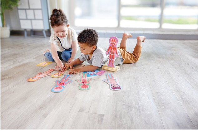 Hape Magnetické puzzle - Ľudské telo