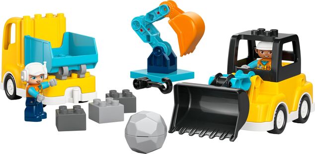 LEGO® DUPLO® 10475 Vozidlá na stavbe 3 v 1