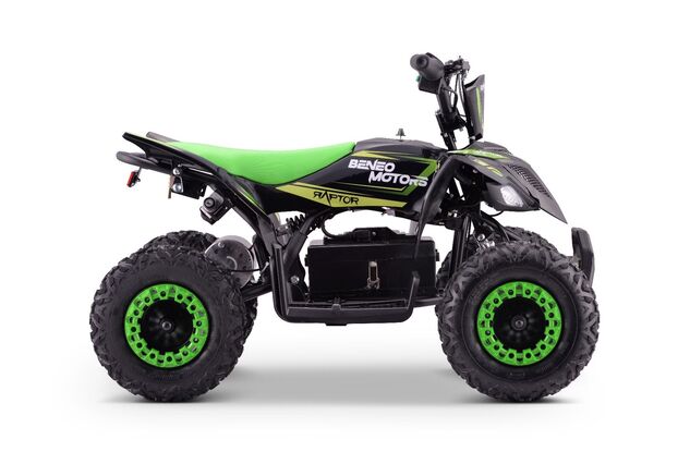 Elektrisches Kinder-Quad Beneo Motors Raptor grün - 800W