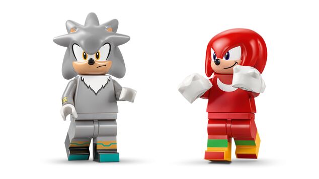 LEGO® Sonic The Hedgehog™ 77118 Silver a jeho auto vs. Knuckles a jeho monster truck