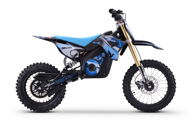 Motocross elettrico per bambini e adolescenti Beneo Motors Falcon blu - 1600W