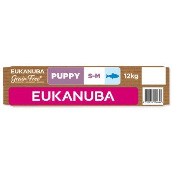 Krmivo  EUKANUBA Grain Free Puppy Small &amp; Medium rich in ocean fish 12 kg