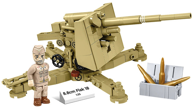 Cobi 8.8 cm Flak 18 légvédelmi ágyú (DAK), 1:35