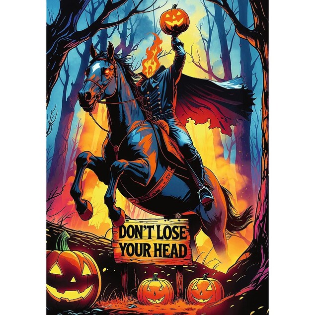 Trefl Puzzle Premium Plus Quality 1000 Hall of Horror: Der kopflose Reiter