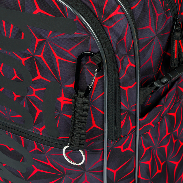 Schulrucksack Core Red Polygon