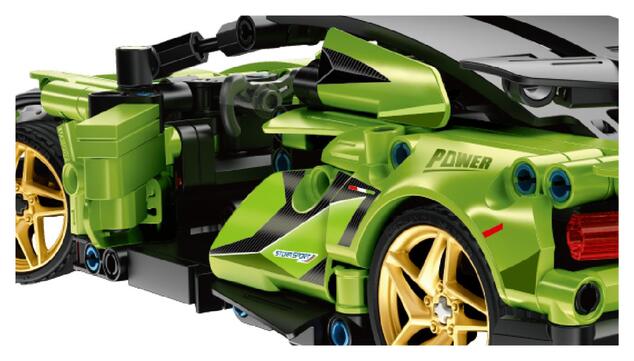 Stavebnica iM.MASTER závodné auto RC plast 2,4 GHz 429 dielikov dôb. pack+ batéria