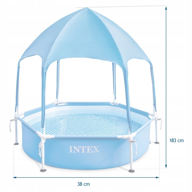 INTEX 28209 Bazénik 1,83 x 0,38m so strieškou