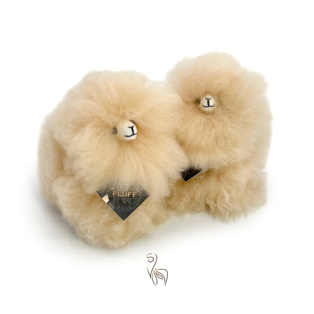 INKARI Plüschspielzeug Alpaka Mini Monsterfluff Blond 15cm