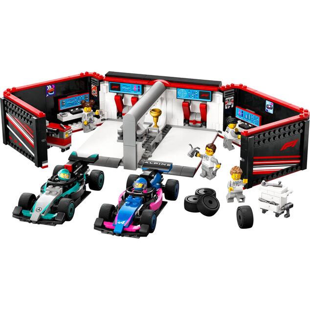 LEGO® City 60444 Garáž F1® a autá Mercedes-AMG a Alpine