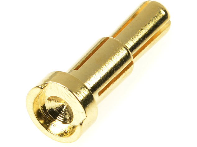 Konektor pozlátený - redukcia 4/5mm 90° samec (4)