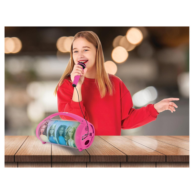 Reproduktor s mikrofónom Boombox Barbie