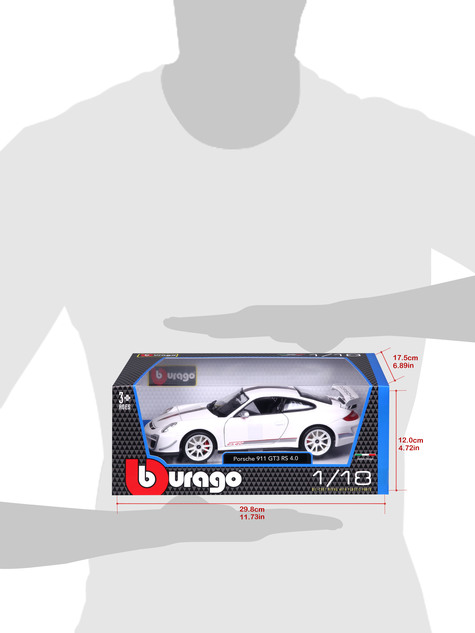 Bburago 1:18 Plus Porsche 911 GT3 RS Weiß