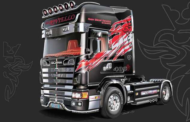 Model Kit truck 3922 - SCANIA 164 L TOPCLASS (1:24)