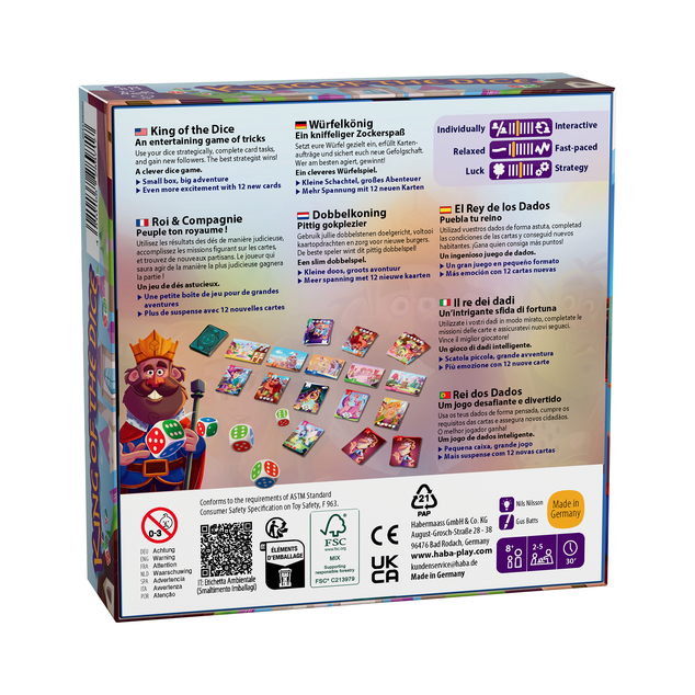 Haba Gioco da tavolo familiare Re del dado dagli 8 anni