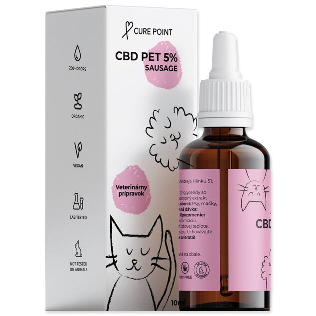 Olej CBD 5% príchuť klobása 10ml