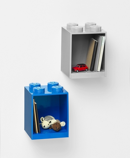 LEGO® Brick 4 závesná polica červená