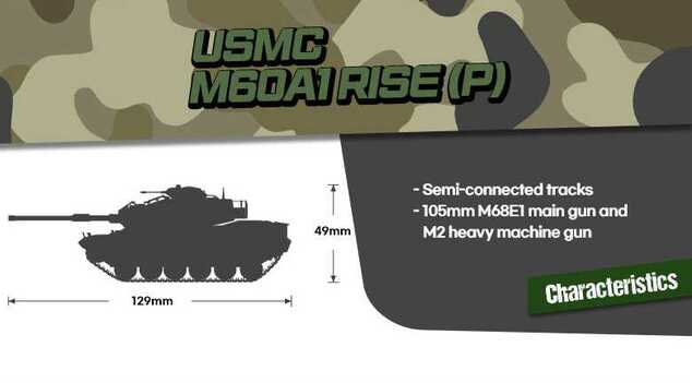 Modellbausatz Panzer 13425 - USMC M60A1 RISE (P) (1:72)