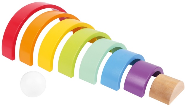 Small Foot Drevené hračky motorická dúha