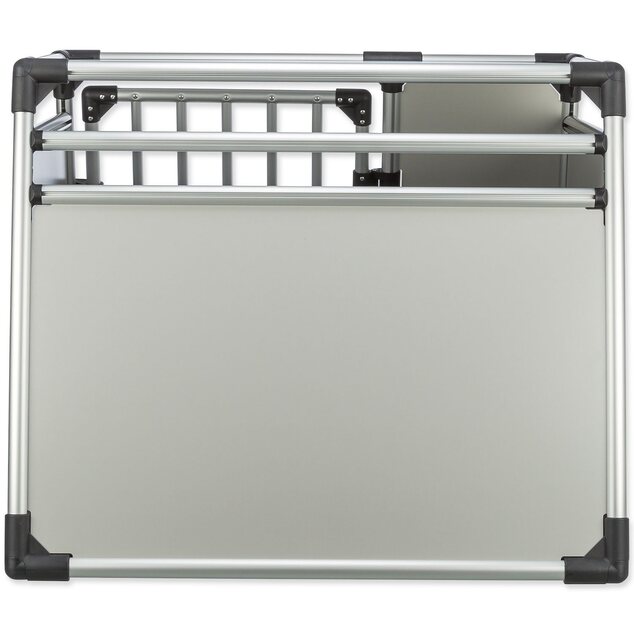 Prepravka hliník L–XL 94×75×88cm strieborno-šedá