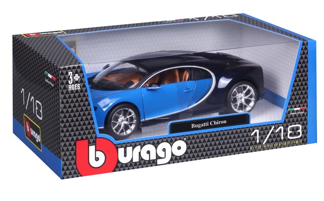 Bburago 1:18 Plus Bugatti Chiron blau / tiefblau