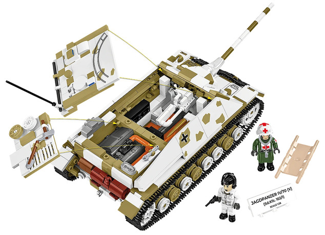 Cobi II WW Njemački lovac tenkova Jagdpanzer 38 (t) Chwat, 1:28, 1012 k, 2 f