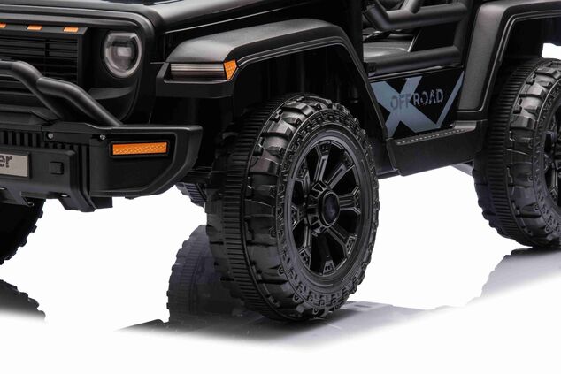 Elektrické autíčko OFFROAD NEW s pohonom zadných kolies, čierne, Lítiová batéria
