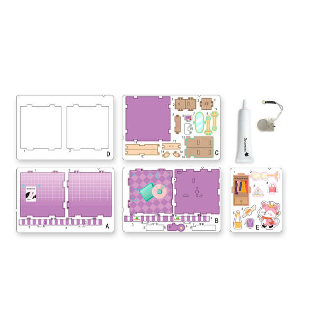 Sycomore Chibi mundo - Mini caja con zorro