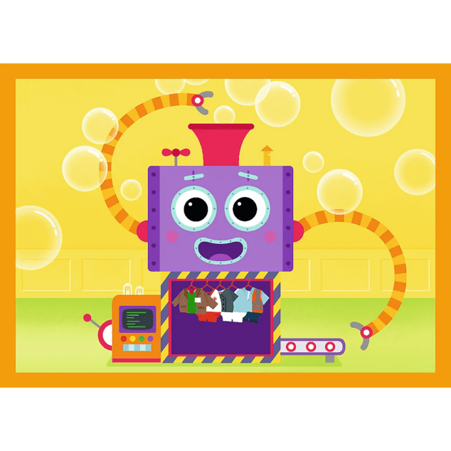 Trefl Puzzle 4v1 Milo, zoznámte sa s Milom a jeho priateľmi