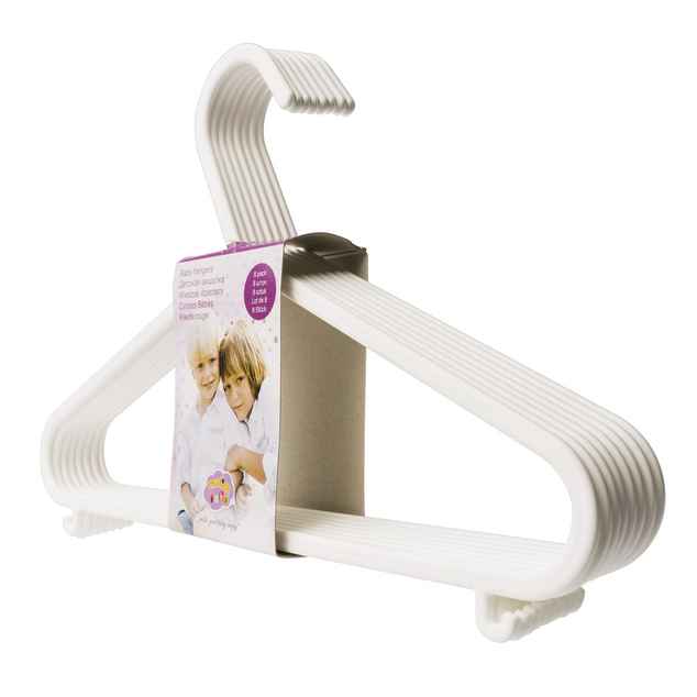 MALTEX Perchas infantiles - Gris, 8 uds