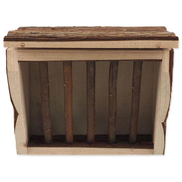 Heuraufe Kleintiere Wald Holz 20x15x17cm