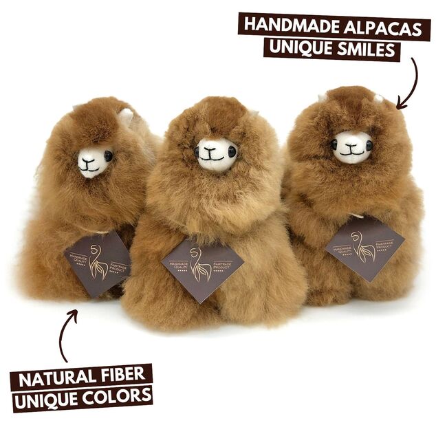INKARI Jucărie de pluș Alpaca Mini Caramel 15cm