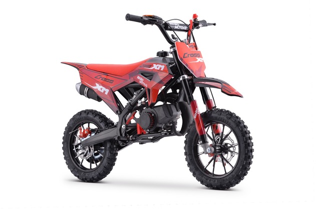 Motocicleta de gasolina para niños Beneo Motors CROSS XM roja - 50cm3