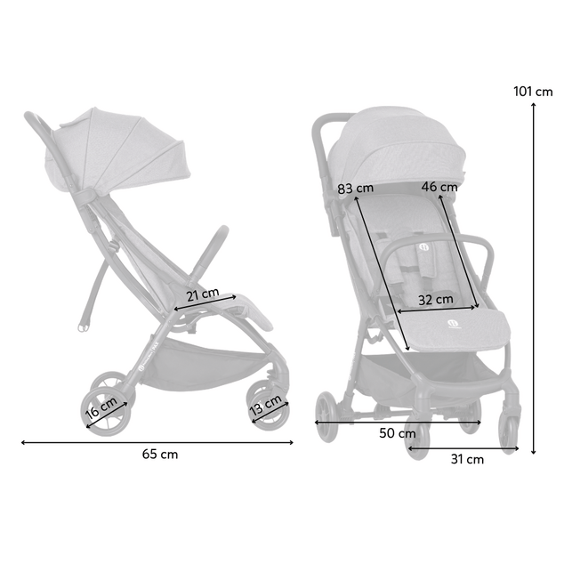 PETITE&amp;MARS Sport babakocsi Pax Perfect Black