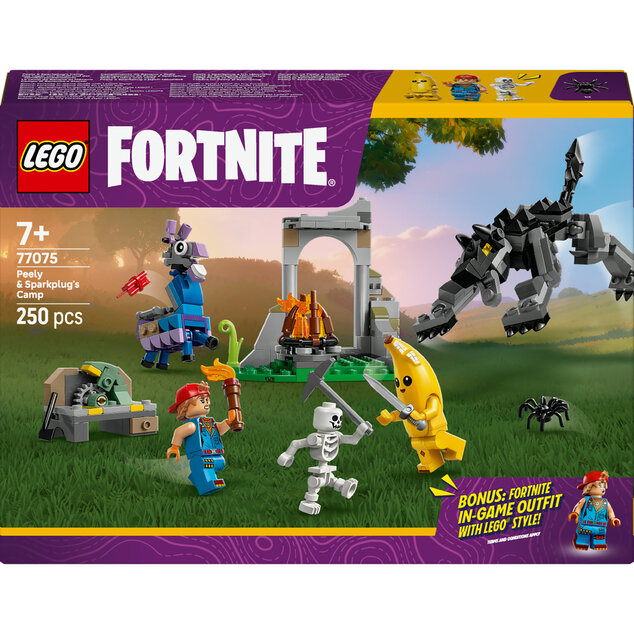 LEGO® Fortnite 77075 Peely a Sparkplug a ich táborisko