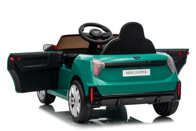Elektrické autíčko BMW Mini Cooper 12V, zelené, USB Vstup s Bluetooth pripojením na MP3 Pr