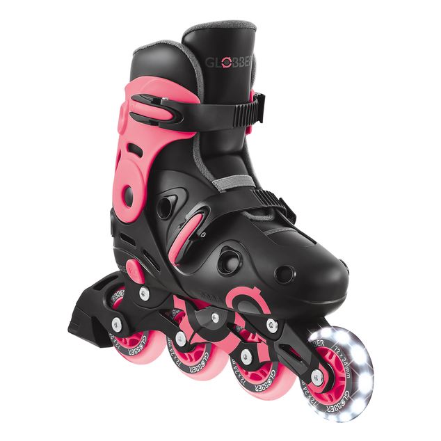 Globber Nastaviteľné inline korčule 34-37 Black-Coral Pink