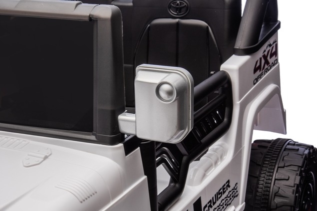 Elektrické autíčko Toyota FJ Cruiser XXL s pohonom 4x4, licencované (Dvojmiestne), biele,