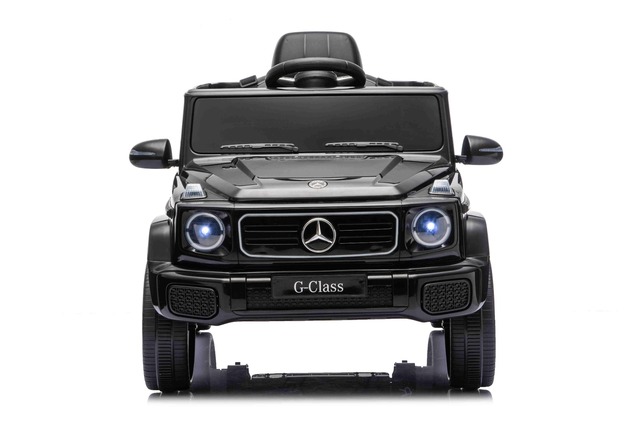 Auto elettrico Mercedes G580 12V, nero, telecomando 2,4 GHz, Bluetooth, USB