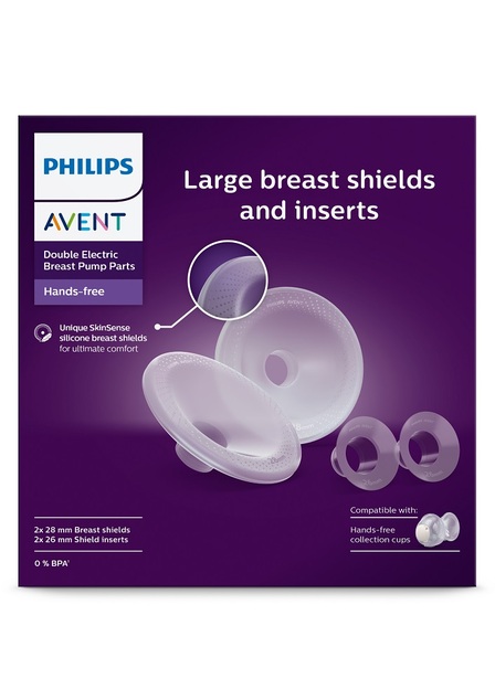 Philips Avent Hands-Free nástavce na bradavku L, vložky silikónové