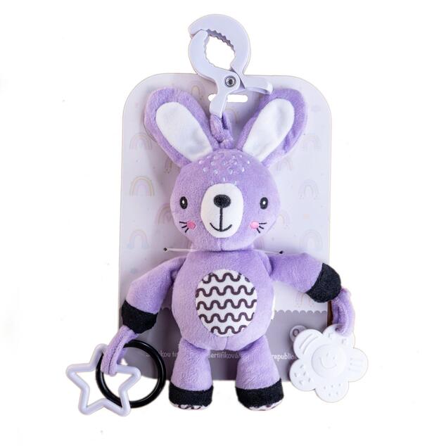 Zajačik/Zajac babyted hrkálka plyš 30cm záves na postieľku/kočík
