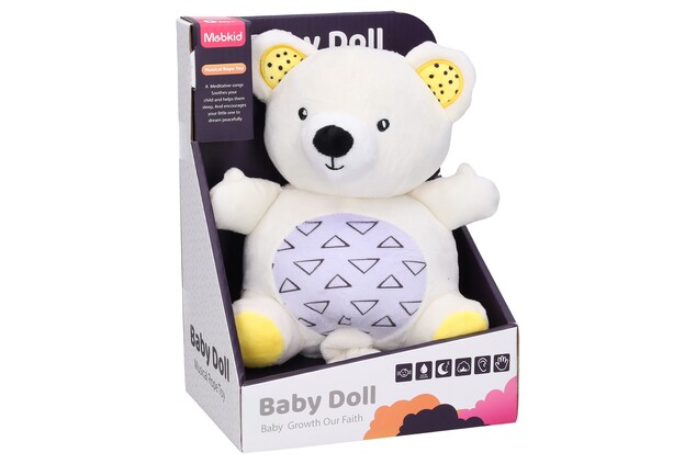 Ursuleț extensibil cu melodii din pluș 19 cm