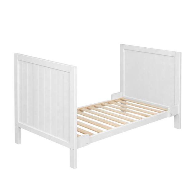 PETITE&amp;MARS Postieľka drevená Mila 3 in 1 White Wood 120x60 cm