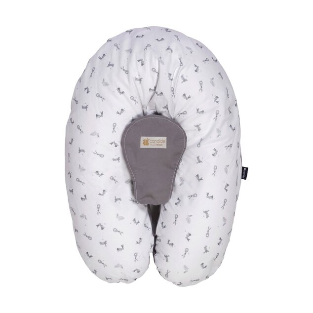 Cuscino gravidanza e allattamento Multirelax 3 in 1 Polycotton, Bunny